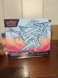 Pokemon Chaos Rising Pokemon Center ETB - Factory Sealed (ripped Seal) - Image 2
