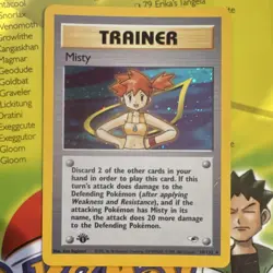 Wizards Pokemon TCG Misty Gym Heroes 1st Ed Holo Rare ENG 018/132 - Image 1