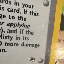 Wizards Pokemon TCG Misty Gym Heroes 1st Ed Holo Rare ENG 018/132 - Image 2