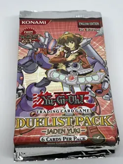 Yugioh Duelist Pack Jaden Yuki 1st Edition Sealed Booster Pack Lot - Image 1