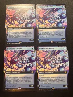 x4 - Synthesizer Labship (Extended Art) - MTG Edge of Eternities - NM - Image 1