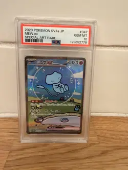 2023 Pokemon Mew ex SV4a Shiny Special Art Rare PSA 10 347/190 JP BUBBLE MEW - Image 1