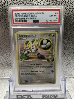 Pokemon - Regigigas FB Holo - 2009 Platinum Supreme Victors - PSA 8 - Image 2