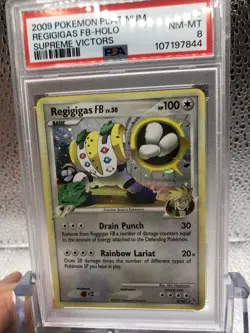 Pokemon - Regigigas FB Holo - 2009 Platinum Supreme Victors - PSA 8 - Image 3