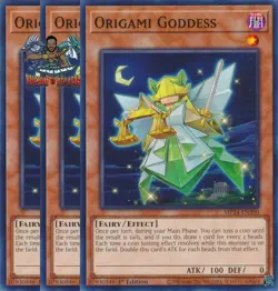 Yugioh! 3x Origami Goddess MP24-EN390 Common 1st Ed NM - Image 1