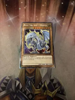 * BLUE-EYES WHITE DRAGON * 1ST EDITION PLATINUM SECRET RARE RA04-EN108 YUGIOH! - Image 1