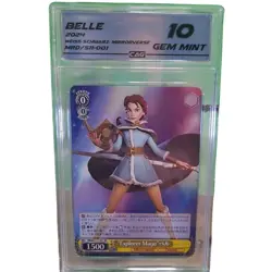 2024 Weiss Schwarz MRd/S111-001 RR Mirror Warriors Belle Mirrorverse CAG 10 GEM - Image 1