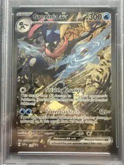 Greninja ex 132 Sv: Scarlet & Violet Promo Cards Holo pSA 9 - Image 1