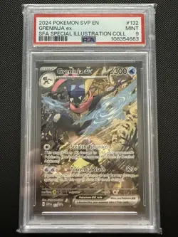 Greninja ex 132 Sv: Scarlet & Violet Promo Cards Holo pSA 9 - Image 2