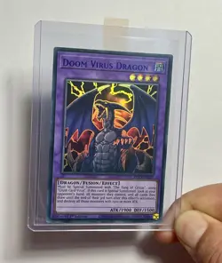 Doom Virus Dragon DLCS-EN055 (NM) BLUE Ultra Rare 1st Edition Yu-Gi-Oh! Card TCG - Image 3