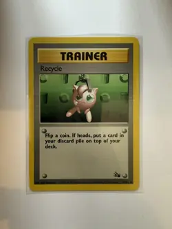 Recycle Trainer Card Fossil Set, 61/62 Pokemon Card 1999 Vintage Wizards - Image 1