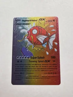 Magikarp Wailord Rainbow GX Trading Display Card Tag Team Fan Art M/NM - Image 1