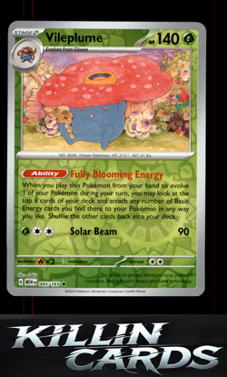 Reverse Holofoil Vileplume 045/165 Pokemon Rare SV: Scarlet & Violet 151 Card NM - Image 1