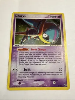 Deoxys (Speed Forme) 2/106 Emerald Holo Pokemon Card LP - Image 1