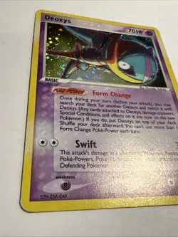Deoxys (Speed Forme) 2/106 Emerald Holo Pokemon Card LP - Image 2