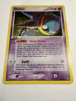 Deoxys (Speed Forme) 2/106 Emerald Holo Pokemon Card LP - Image 4