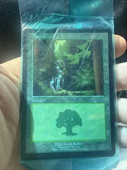 Near Mint MTG All 5 Lands Euro European Blue Sealed Pack Forest Island PlainsU - Image 2
