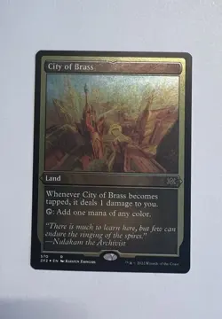 MTG City of Brass Foil Etched Card Double Masters 2022 Near Mint Never Played - Image 1