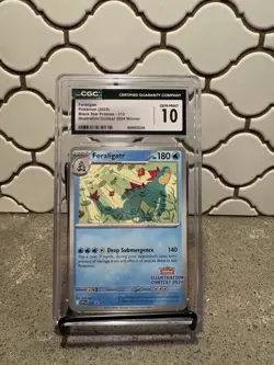 Pokemon Feraligatr CGC Gem Mint 10 Promo Illustration Contest Winner Card 213 - Image 1