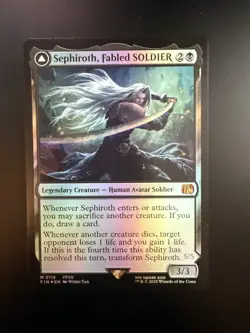 MTG Final Fantasy English Sephiroth, Fabled Soldier 0115 Foil - Image 1