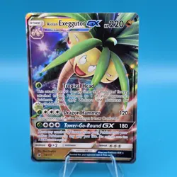 Pokemon TCG Alolan Exeggutor GX 74/111 Sm-Crimson Invasion Holo - Image 1