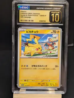 💎CGC Pristine 10 💎 Pokemon Pikachu 120/BW-P Promo Japanese - Image 1
