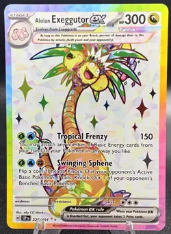 Exeggutor ex 225/191 Alolan UR Full Art - 2024 Pokemon Surging Sparks English NM - Image 1