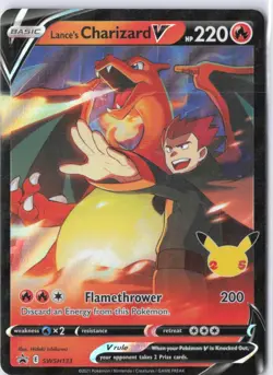 Pokemon Promo Lance’s Charizard V SWSH133 - Image 1