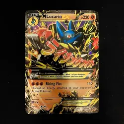 Pokemon M Lucario EX Full Art XY Furious Fists 113/111 Secret Rare Holo 220 - Image 1