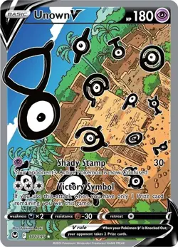 Unown V 177/195 PSA 10 Gem Mint Alt Art - 2022 Pokemon TCG Silver Tempest - Image 4