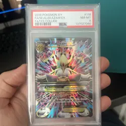 Pokemon M Alakazam EX 2016 #118/124 PSA 8 NM-MT - Image 1