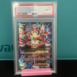 Pokemon M Alakazam EX 2016 #118/124 PSA 8 NM-MT - Image 3