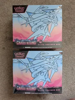 x2 Pokemon TCG Pokemon Center Chaos Rising Elite Trainer Box ETB New Sealed #1 - Image 1