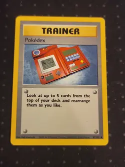Pokedex 87/102 Uncommon Base Set Unlimited Pokemon Near Mint- - Image 1