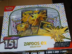 2x Pokemon TCG Scarlet & Violet 151 Zapdos EX Box/Promos/Opened Packs - Image 1