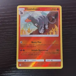 Houndoom [Reverse Holo] #46 Pokemon Lost Thunder LP/MP - Image 1