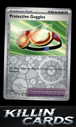Reverse Holofoil Protective Goggles 164/165 Pokemon Uncommon SV: Scarlet & Viole - Image 1