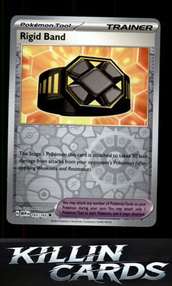 Reverse Holofoil Rigid Band 165/165 Pokemon Uncommon SV: Scarlet & Violet 151 Ca - Image 1