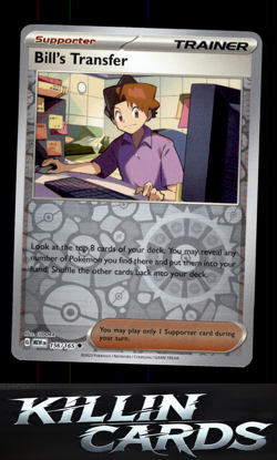 Reverse Holofoil Bill's Transfer - 156/165 156/165 Pokemon Uncommon SV: Scarlet - Image 1