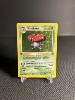 Pokemon TCG Vileplume 15/64 1st Edition Jungle Holo MP - Image 1