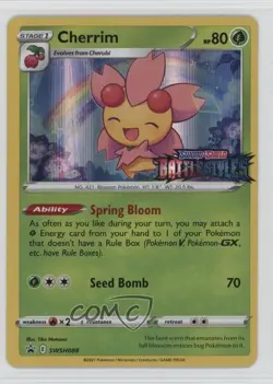 Cherrim (Prerelease) Holo Pokemon Sword & Shield Black Star #SWSH088 - Image 1
