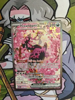 Pokemon TCG Fezandipiti ex 288/217 Special Illustration Rare Ascended Heroes NM - Image 1
