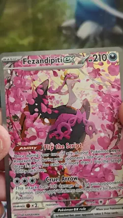 Pokemon TCG Fezandipiti ex 288/217 Special Illustration Rare Ascended Heroes NM - Image 2