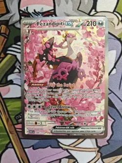 Pokemon TCG Fezandipiti ex 288/217 Special Illustration Rare Ascended Heroes NM - Image 4