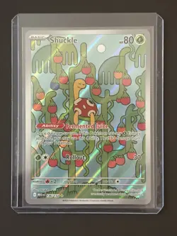 2025 Pokemon Mega Evolution Shuckle RC Illustration Rare #136/132 - Image 1
