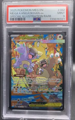 Mega Kangaskhan ex 182/132 SIR PSA 9 MINT - 2025 Pokemon Mega Evolution - Image 1