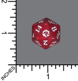 Magic Spindown Die - Adventures In The Forgotten Realms - Red (MTG Dice) Brand - Image 1