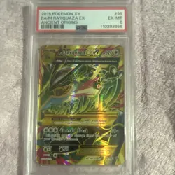 Pokemon M Rayquaza EX 98/98 Ancient Origins Full Art Holo PSA 6 (2015) - Image 1