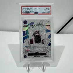 2025 One Piece OP11-080 A Fist Of Divine Speed Gear Two Alt Art English PSA 10. - Image 1