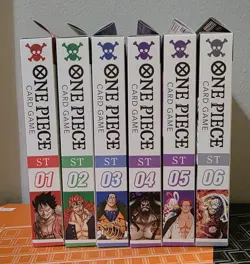 One Piece Starter Deck Bundle ST-01/02/03/04/05/06 (ENGLISH) – ALL SEALED LUFFY - Image 1